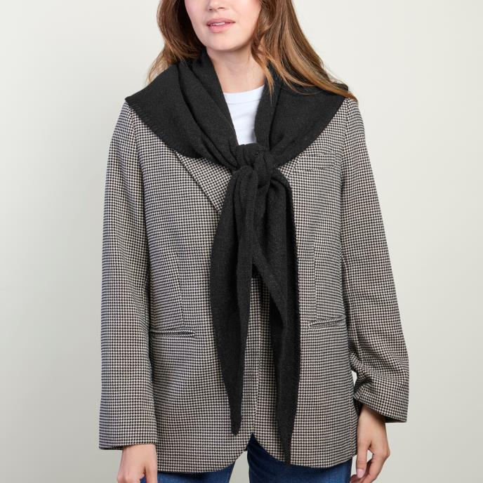 Isotoner® Ladies Triangle Scarf Black